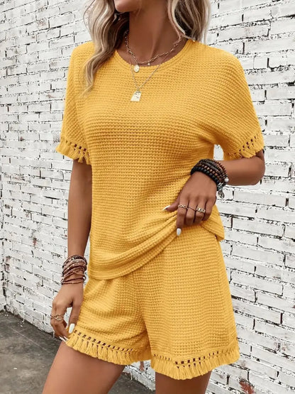 Tassel Top and Shorts Set