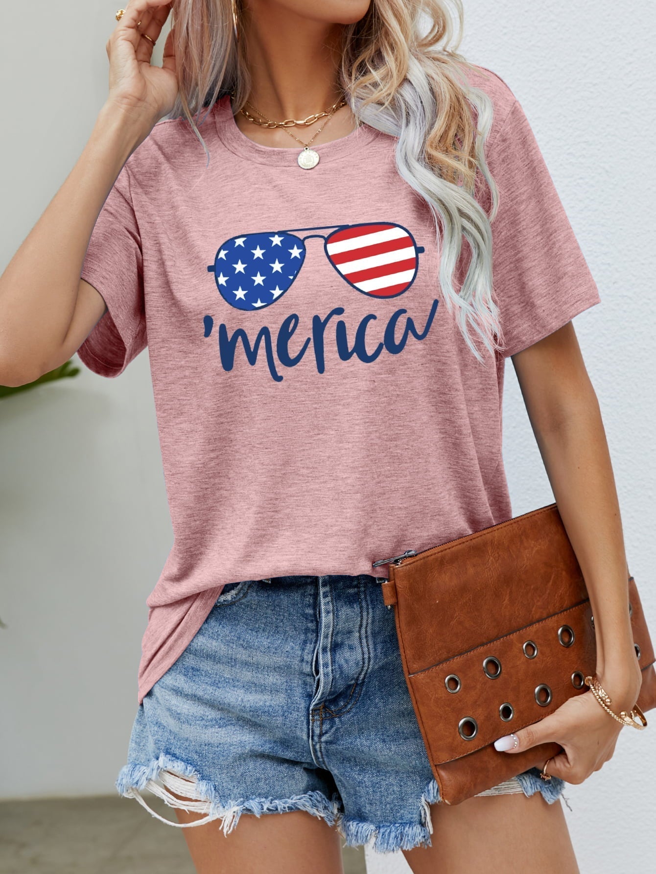US Flag Graphic Tee