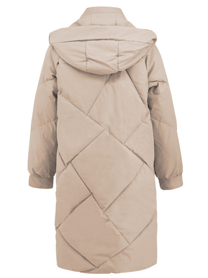 Hooded Winter Coat with Pockets