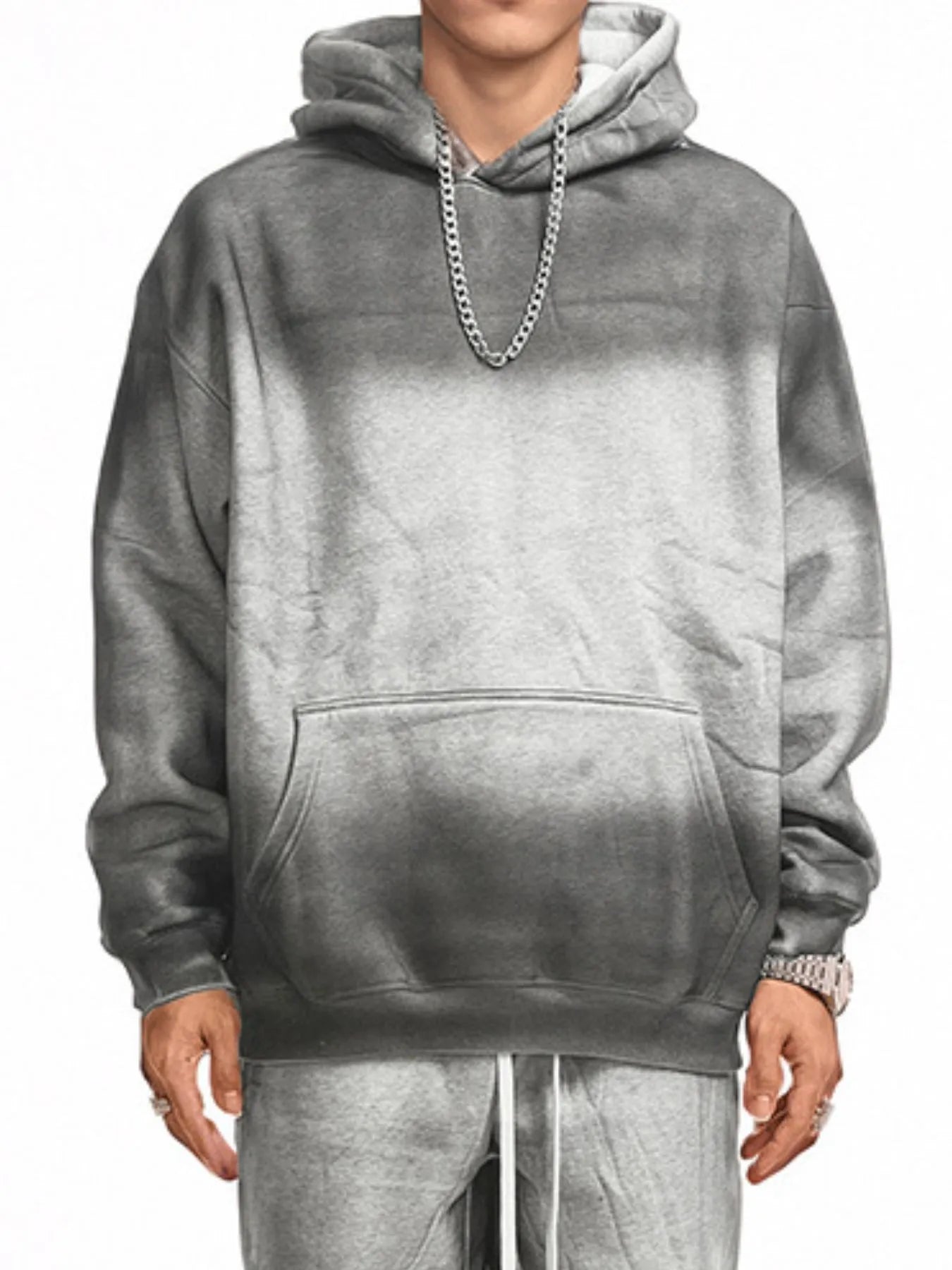 Men's Kangaroo Pocket Long Sleeve Hoodie