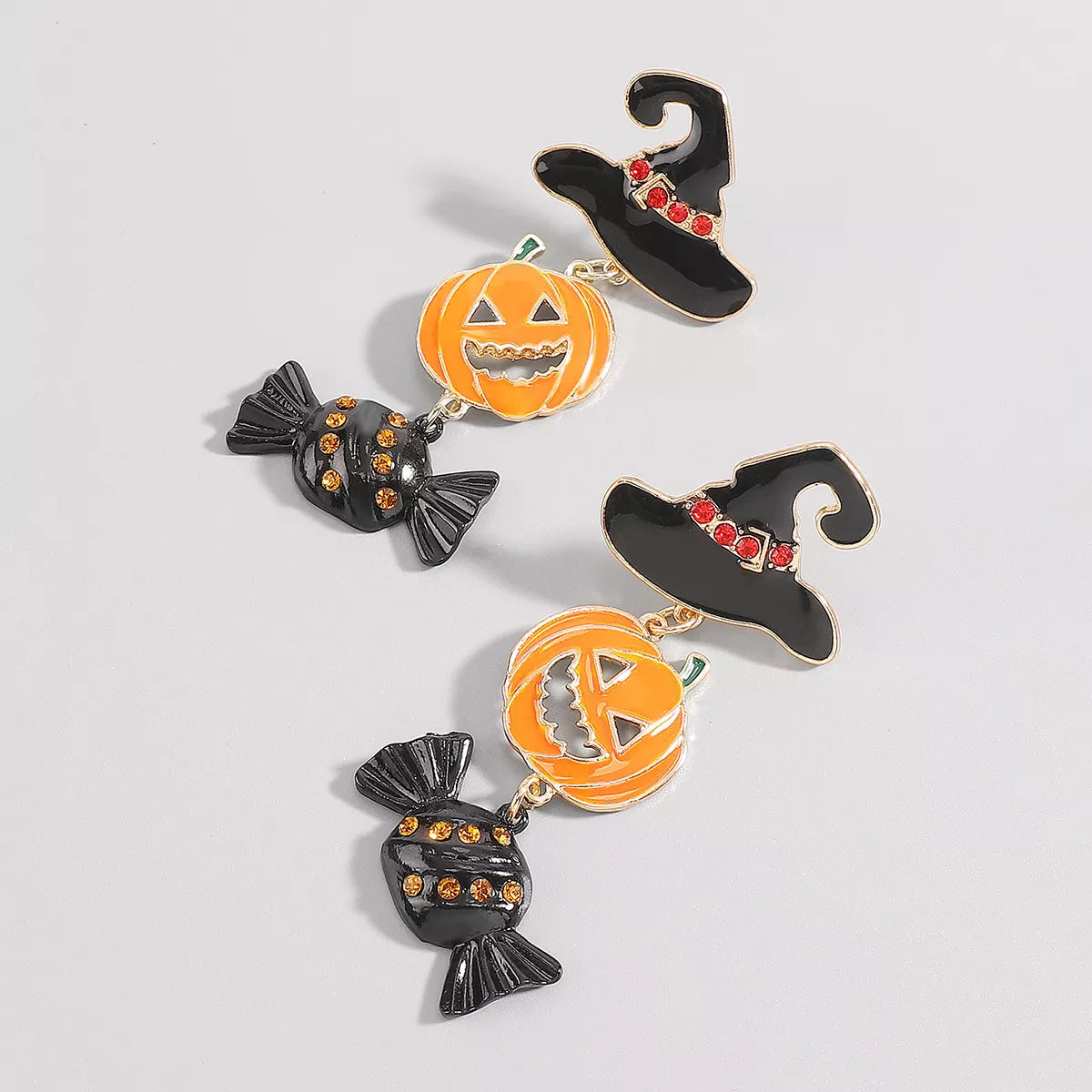Halloween 18K Gold-Plated Pumpkin Earrings