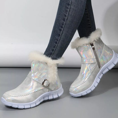 Faux Fur Lined Winter Ankle Boots