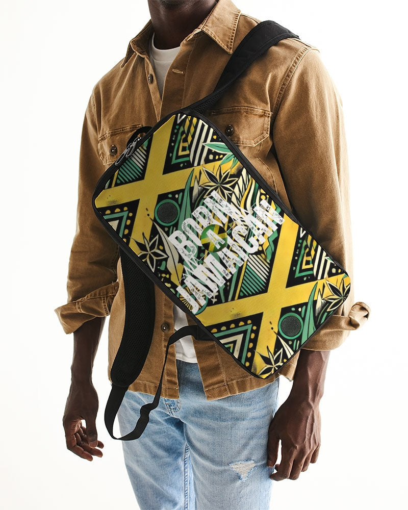 Born A Jamaican - Pattern Slim Tech Backpack