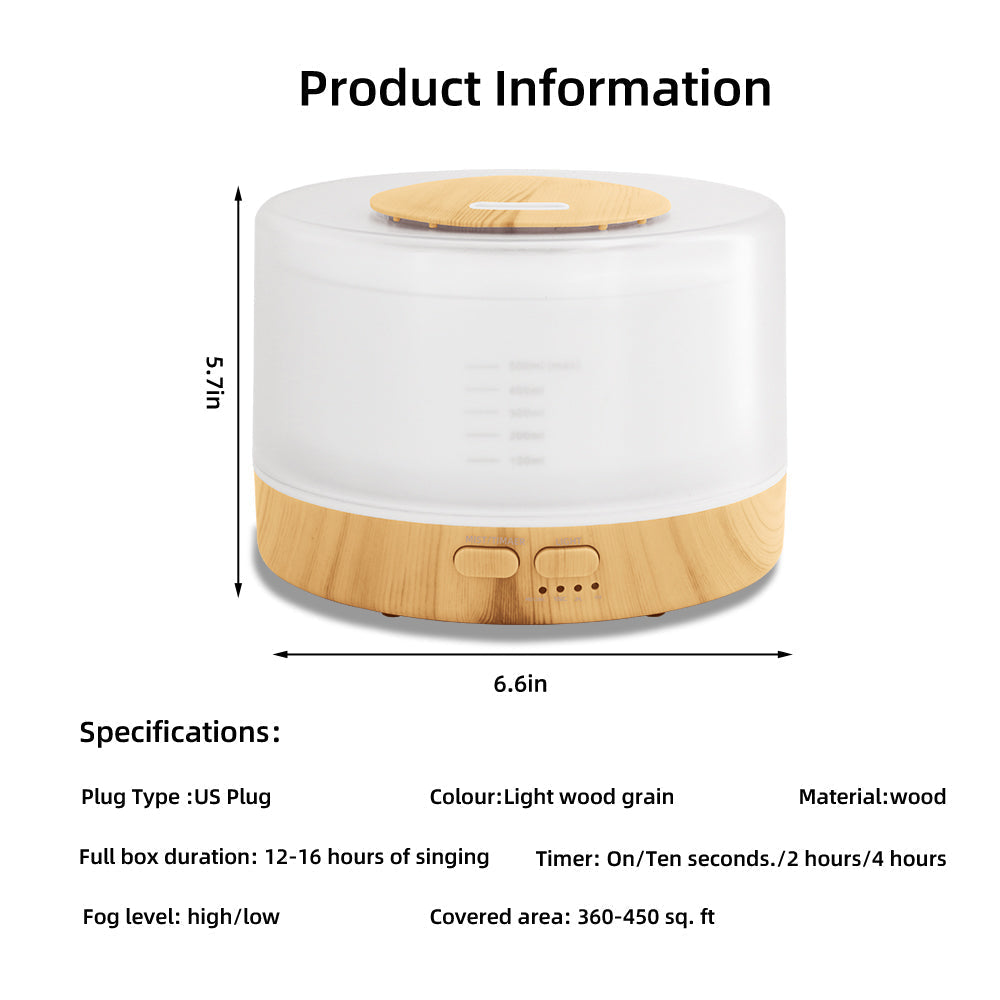 500ml Aromatherapy Essential Oil Diffuser Set
