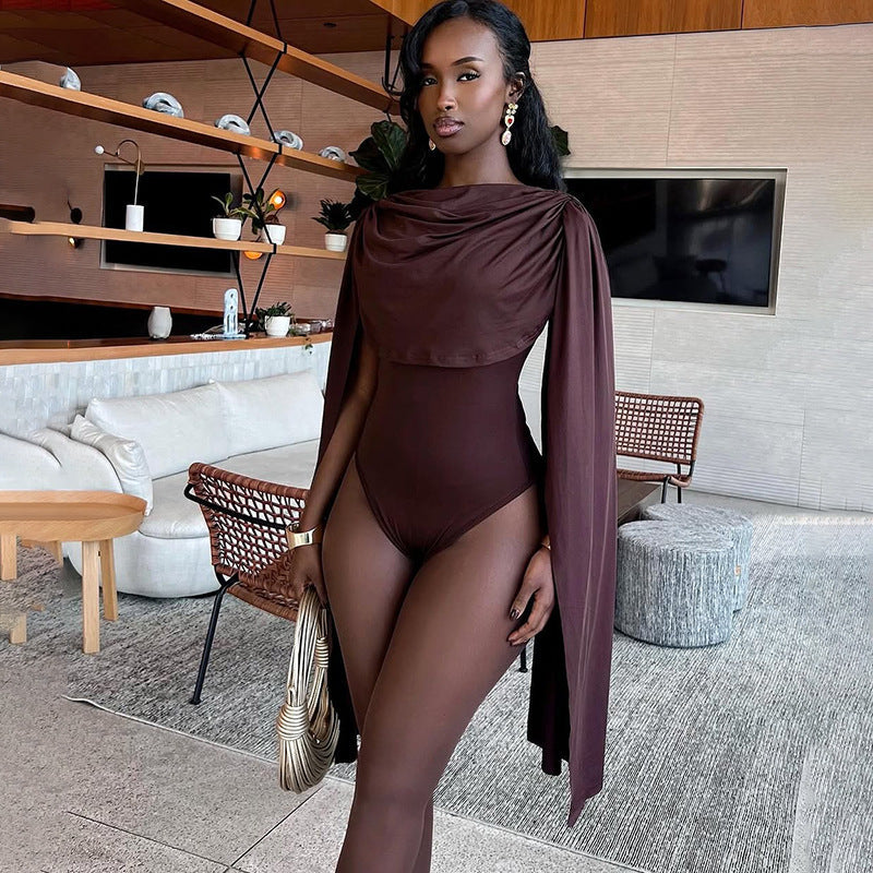 Bottom coat long sleeved jumpsuit