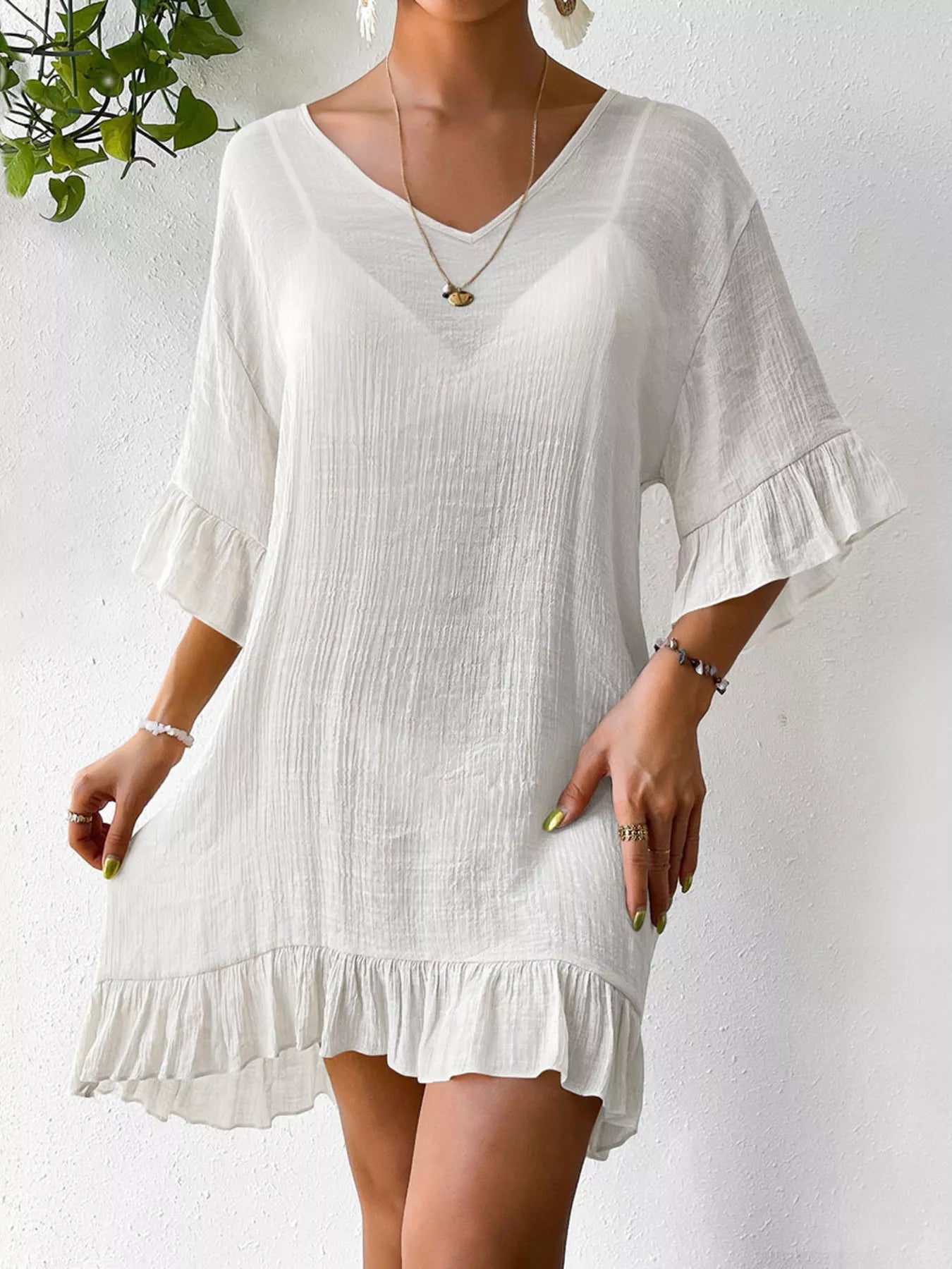 Butterfly Back Cover-Up Dress