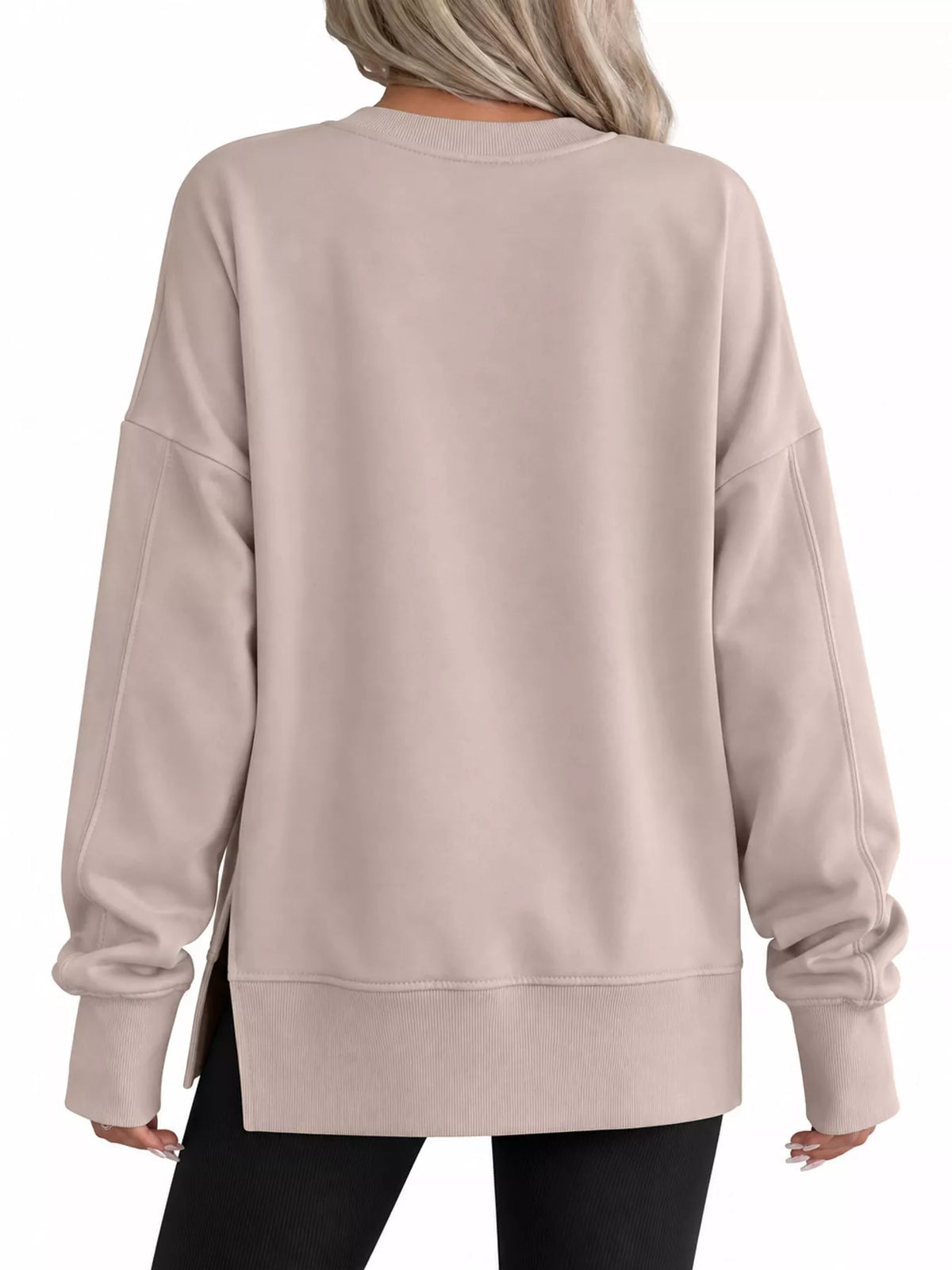 Oversized side-slit sweatshirt, view 49
