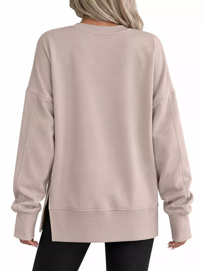 Oversized crew neck sweatshirt, view 49
