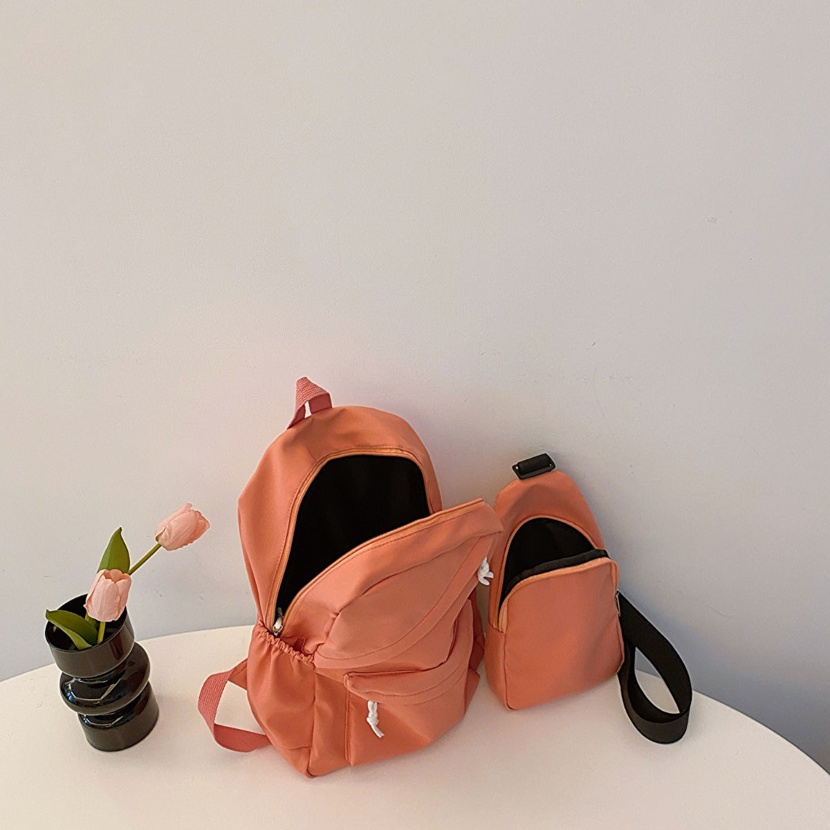 Cloth Backpack Bag and Sling Bag