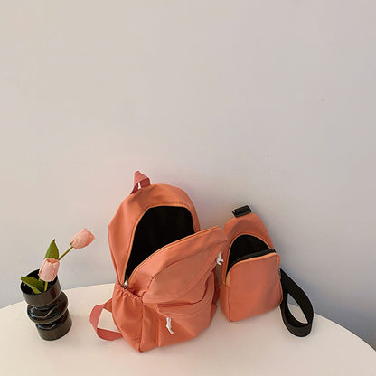 Cloth Backpack Bag and Sling Bag