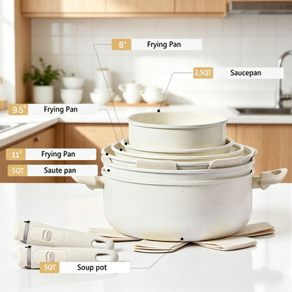 22-Piece Non-Stick Cookware Set