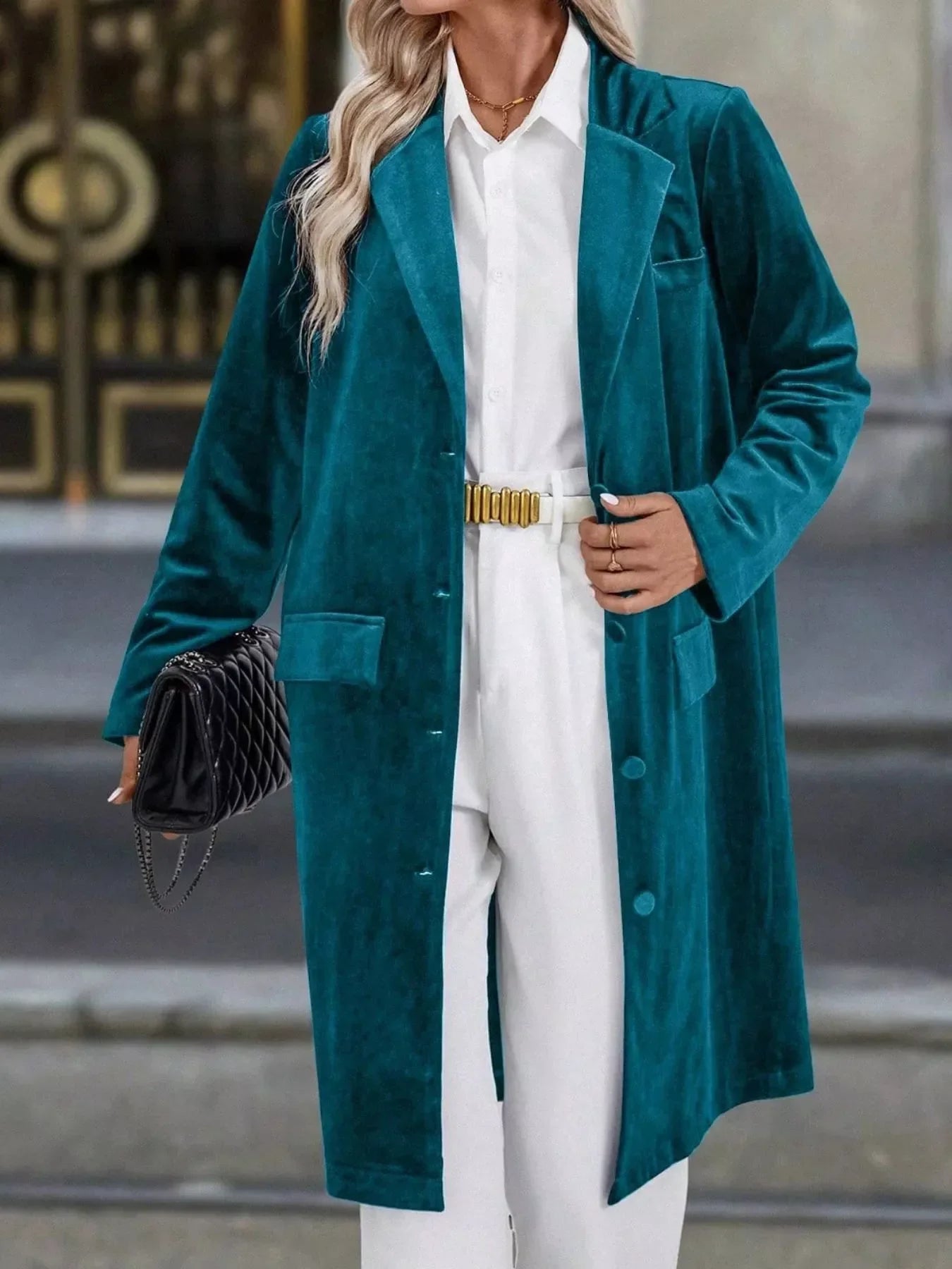 Long Sleeve Longline Coat