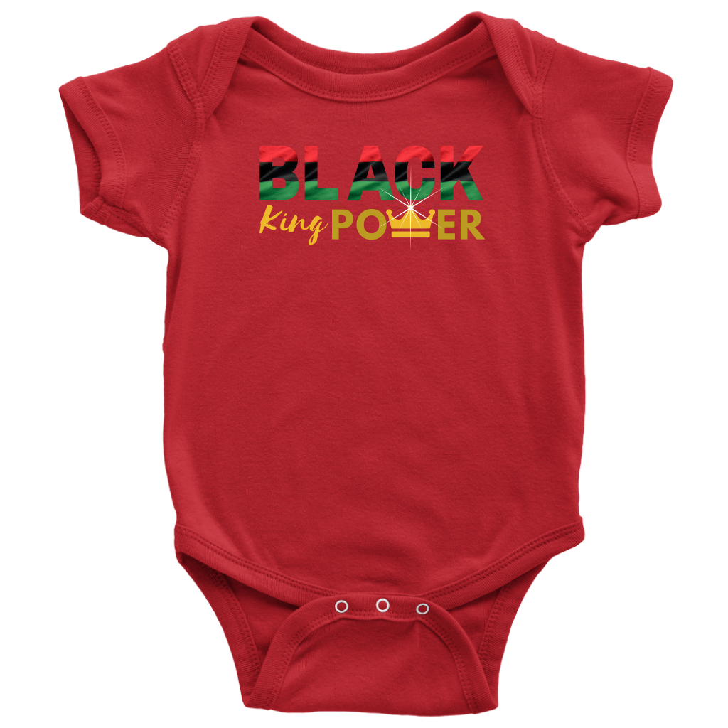 Black King Power Baby Bodysuit - MONLANE