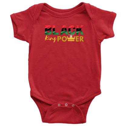 Black King Power Baby Bodysuit - MONLANE