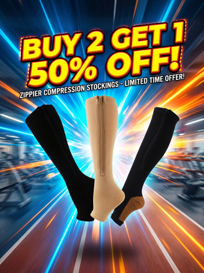 1 Pair zippier Compression Stockings