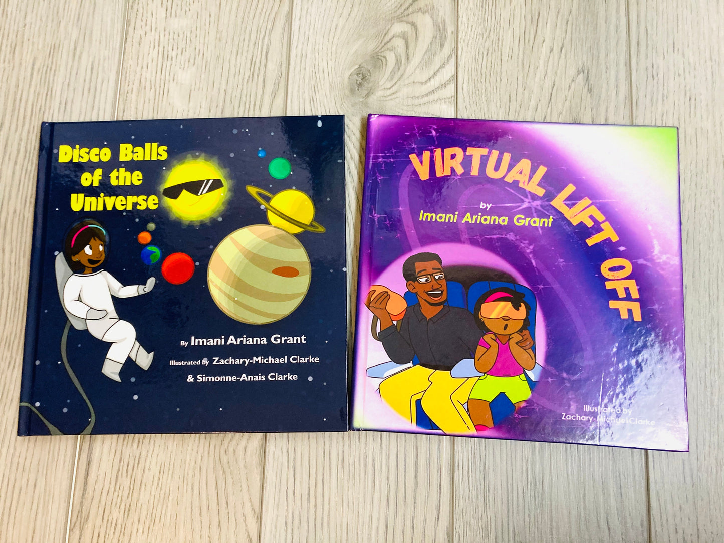 Imani Book bundle (Disco Balls & Virtual Lift Off) Children's Science Books