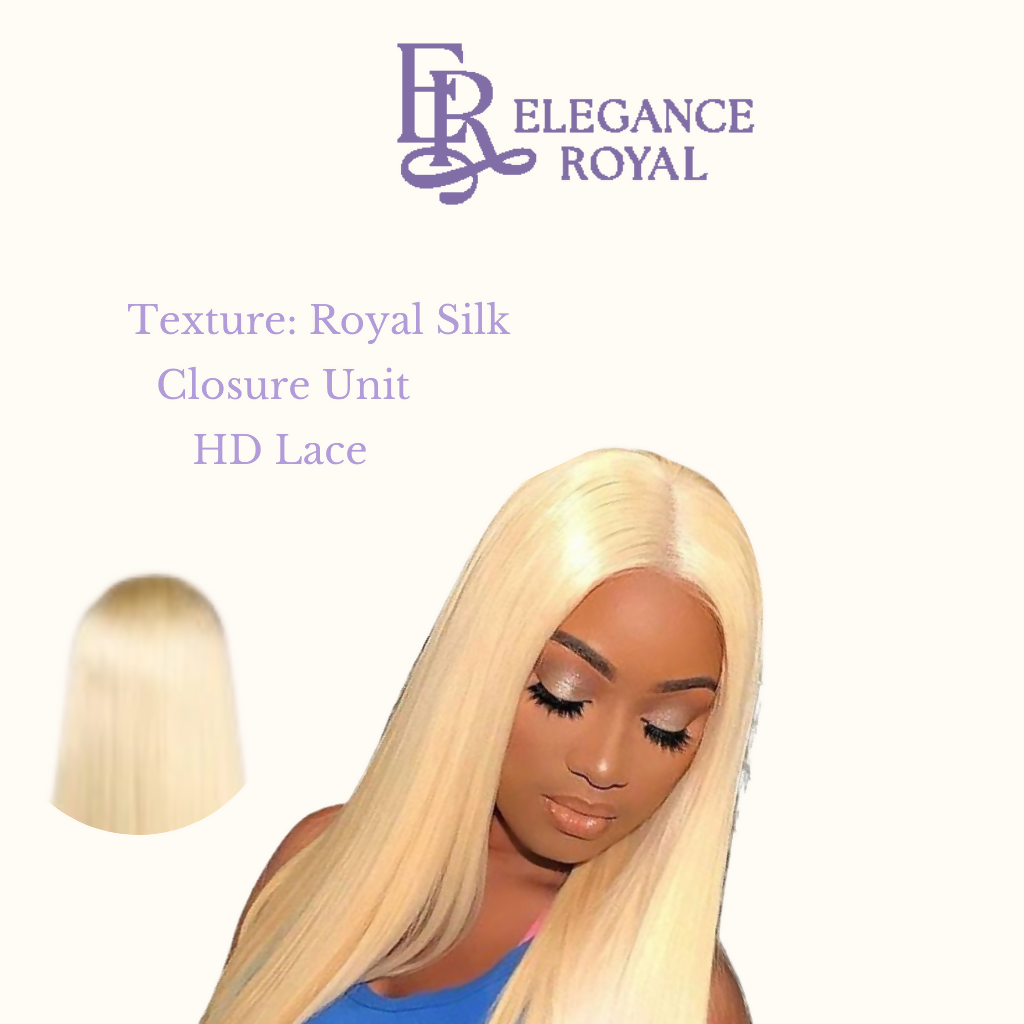 blonde royal silk closure unit