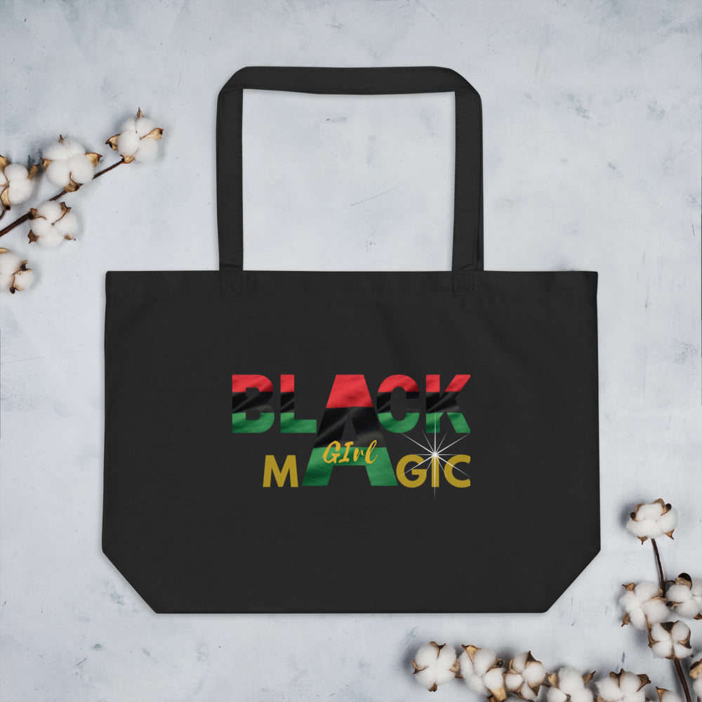 Blaxk Girl Magic Large organic tote bag - MONLANE