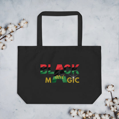 Blaxk Girl Magic Large organic tote bag - MONLANE