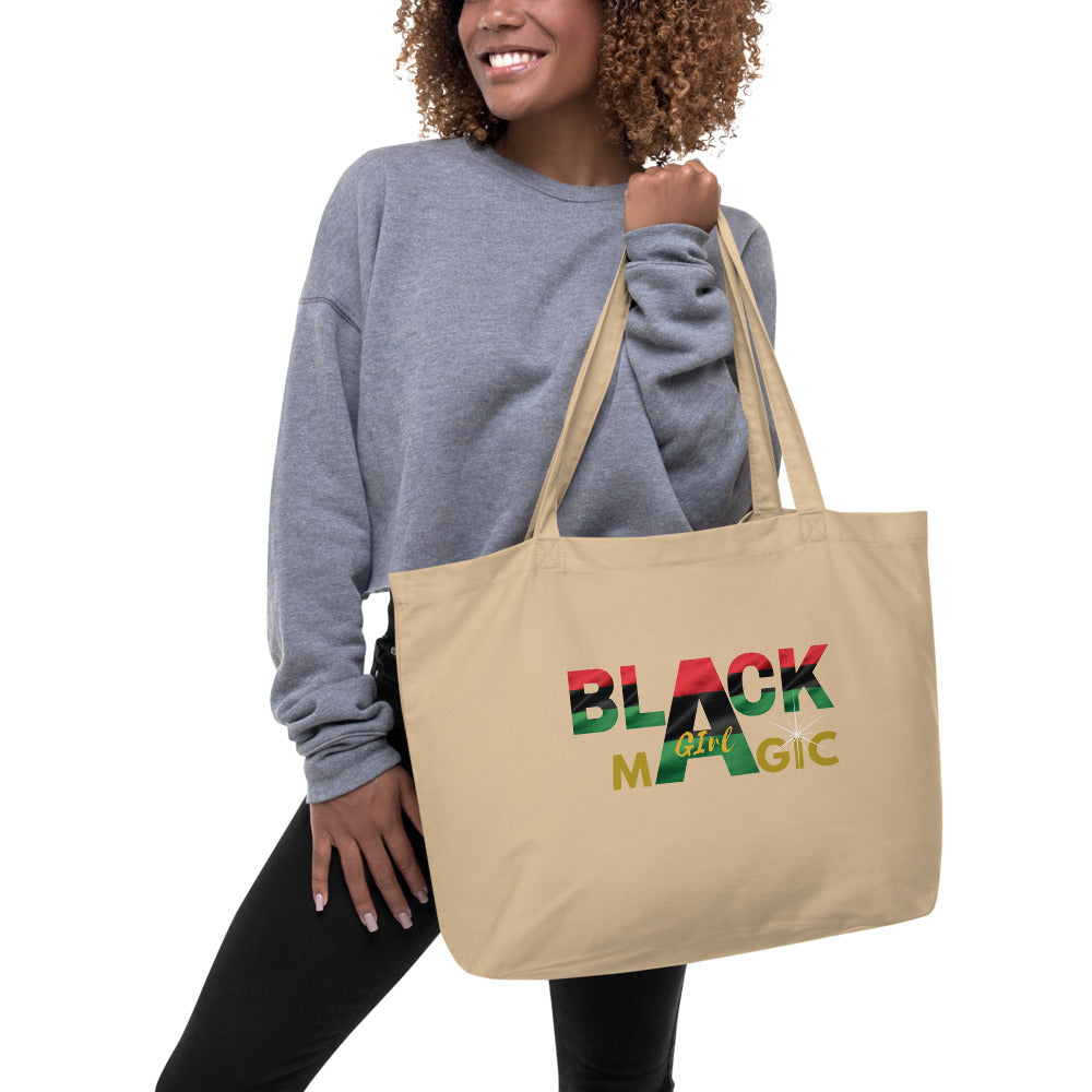 Blaxk Girl Magic Large organic tote bag - MONLANE