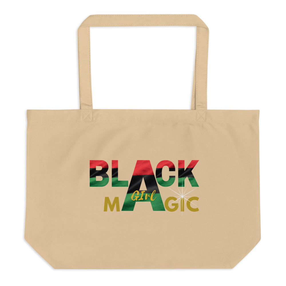 Blaxk Girl Magic Large organic tote bag - MONLANE