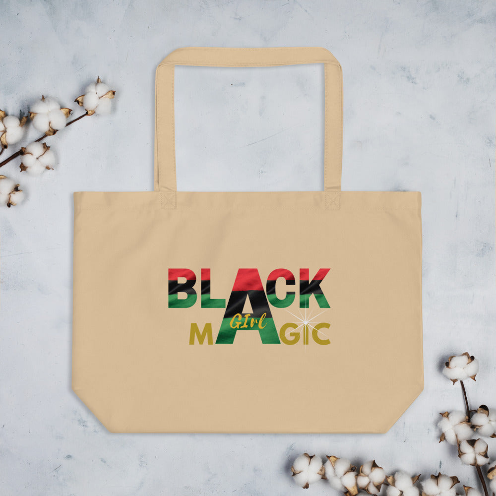 Blaxk Girl Magic Large organic tote bag - MONLANE