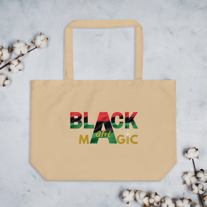 Blaxk Girl Magic Large organic tote bag - MONLANE