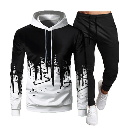 Men Hoodies Pants Sets