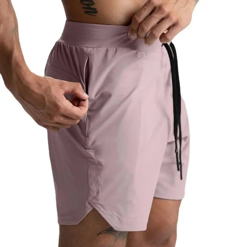Men Casual Lace-Up Sports Shorts