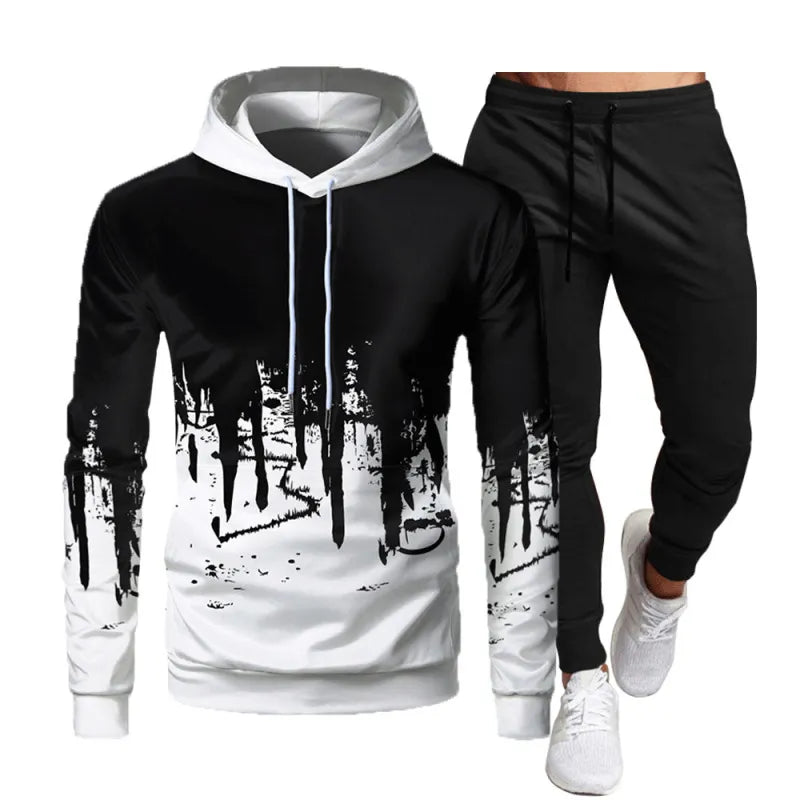 Men Hoodies Pants Sets