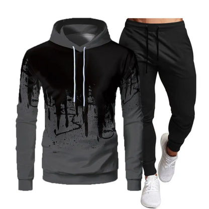 Men Hoodies Pants Sets