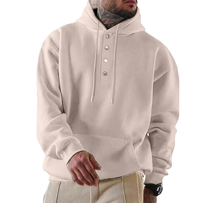 Men Long-Sleeved Casual Hoodie
