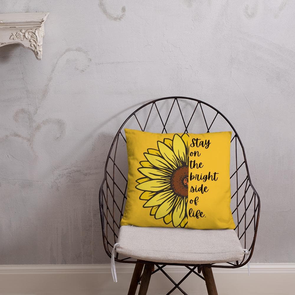 Sunflower Basic Throw Pillow - MONLANE