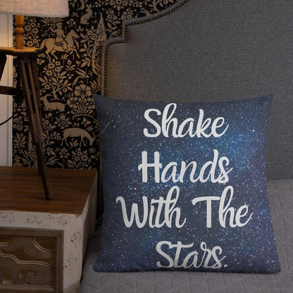 Shake Hands with the Stars Premium Throw Pillow - MONLANE