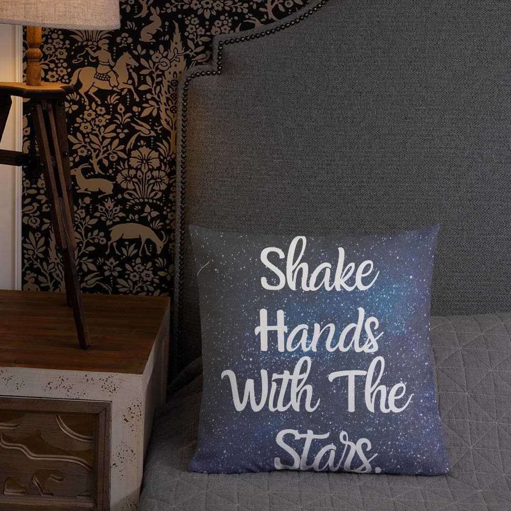 Shake Hands with the Stars Premium Throw Pillow - MONLANE