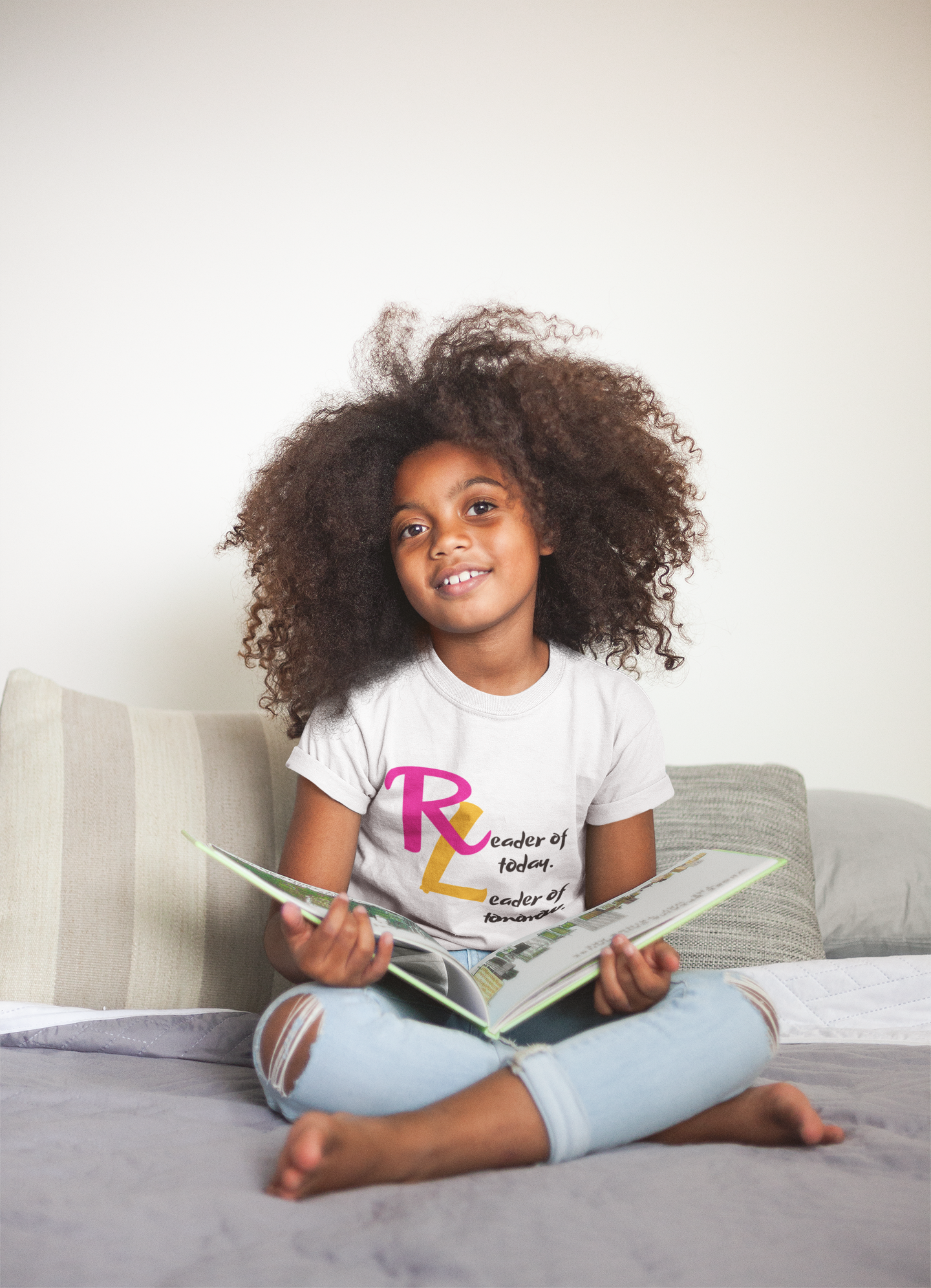 Imani Ariana RL Girl's T-Shirt (Pink & Yellow) - MONLANE