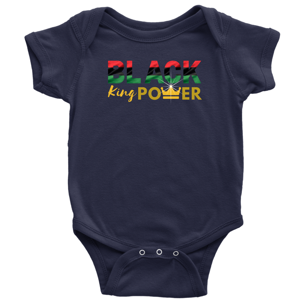 Black King Power Baby Bodysuit - MONLANE