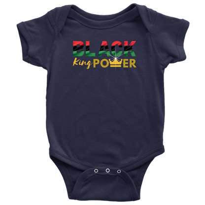 Black King Power Baby Bodysuit - MONLANE