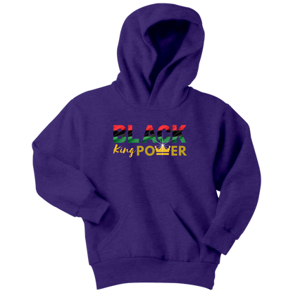 Black King Power Kids & Youth Hoodie - MONLANE