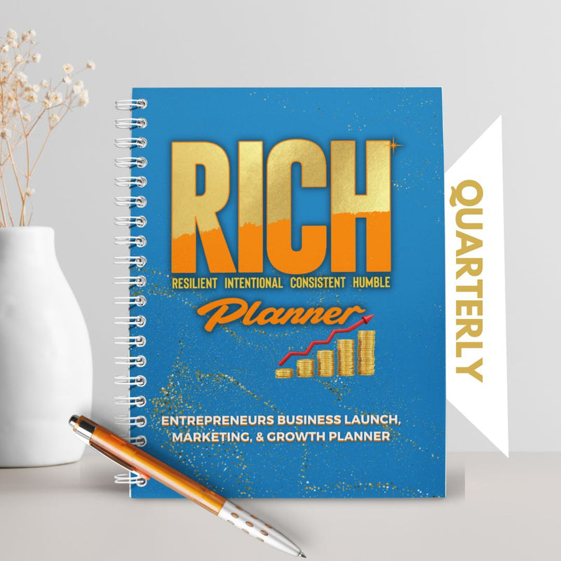 Quarterly R.I.C.H Planner (PAPERBACK) Pre-order - MONLANE DIGITAL