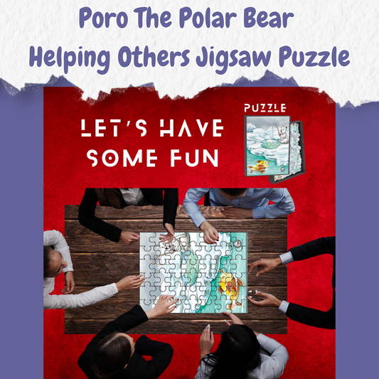 Poro The Polar Bear Helping Others Jigsaw Puzzle