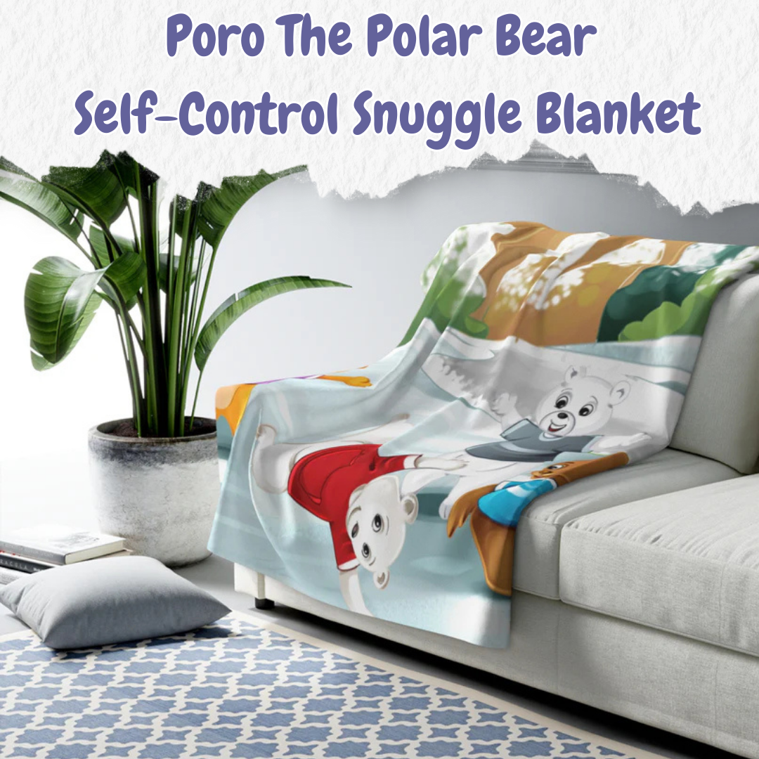 Poro The Polar Bear Self Control Snuggle Blanket