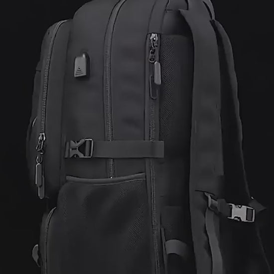 1-H Business Computer Backpack with USB Port.mp4