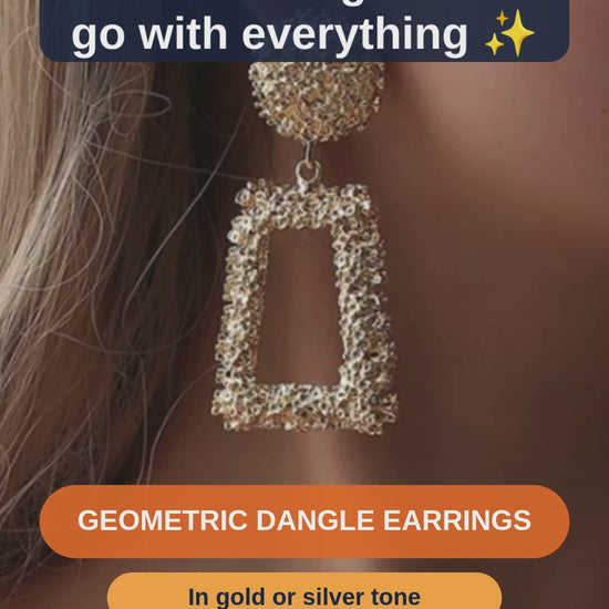 Geometric Dangle Earrings - short video