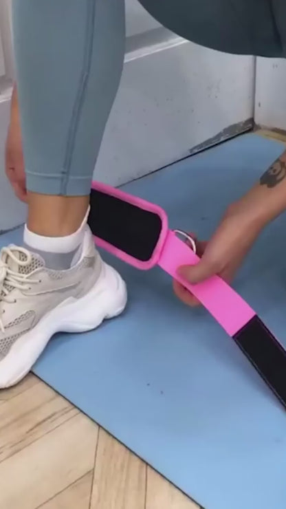 Ankle cuff for leg exercise.mp4