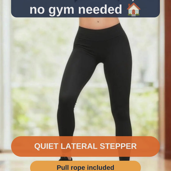 Quiet Lateral Stepper with Pull Rope for Home Workouts - short video