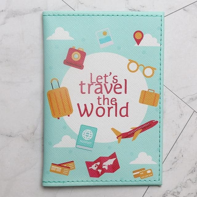 Travel Around the World Passport Cover 14.5*10cm