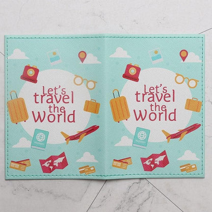 Travel Around the World Passport Cover 14.5*10cm