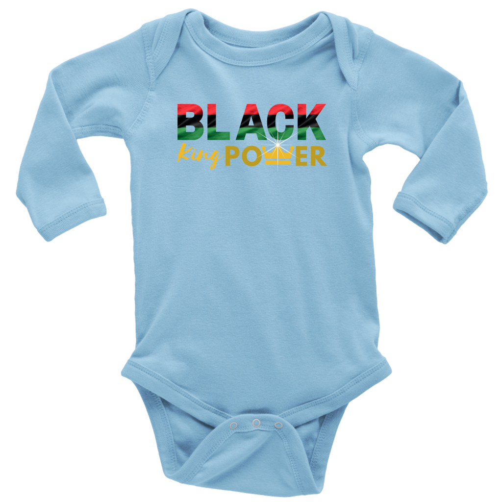 Black King Power Baby Bodysuit - MONLANE