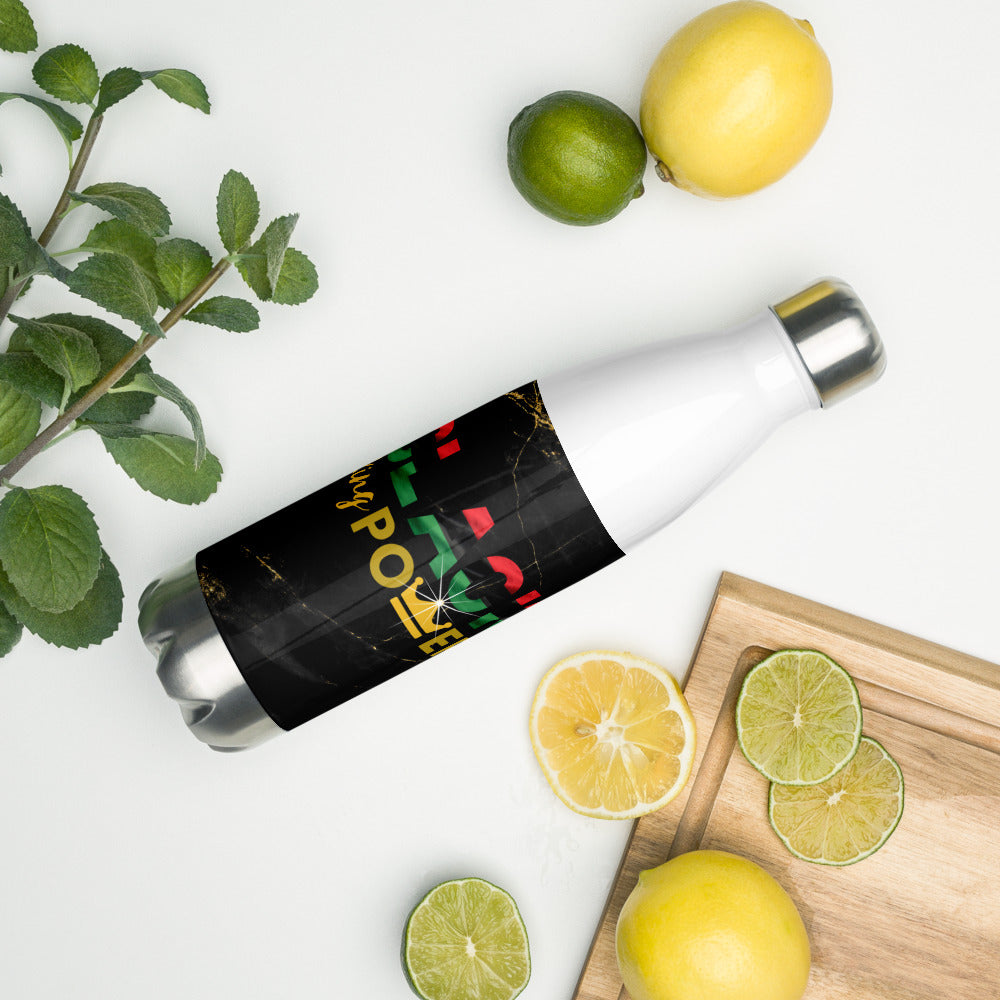 Black King Power Stainless Steel Water Bottle - MONLANE